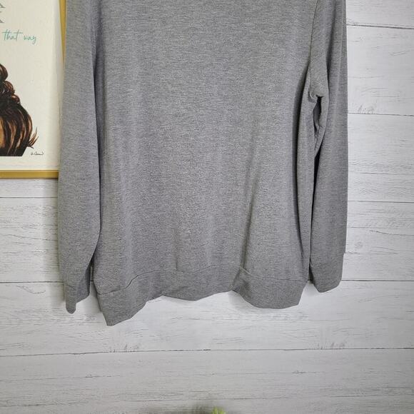 Torrid Rebel Wilson Gray Patchwork Sweatshirt‎ Size 1 - Picture 12 of 12
